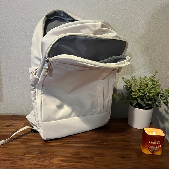 Off White 17.5" Backpack Lifestyle - All in Motion - Picture 4 of 4